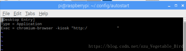 树莓派开机自启动chrome浏览器并进入某网址